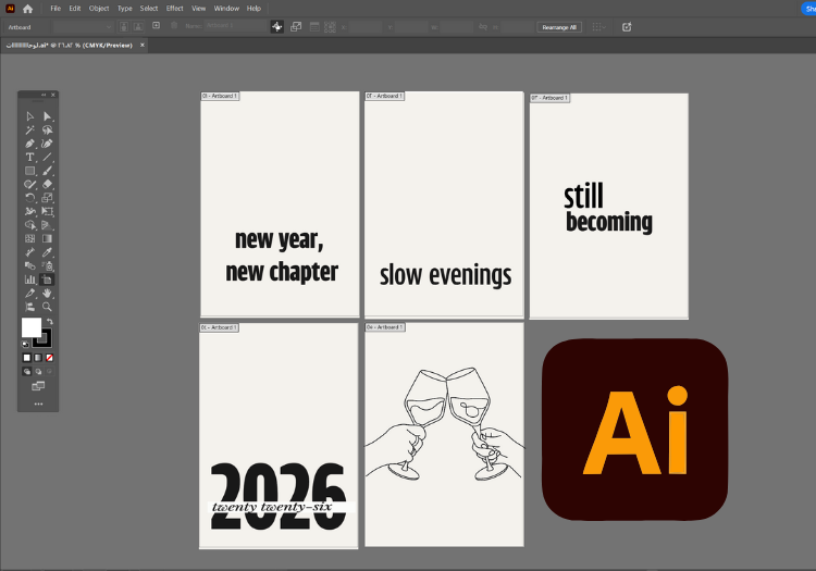 Learn how to design wall art using Adobe Illustrator with a print-ready workflow, typography rules, real examples, and professional export tips.