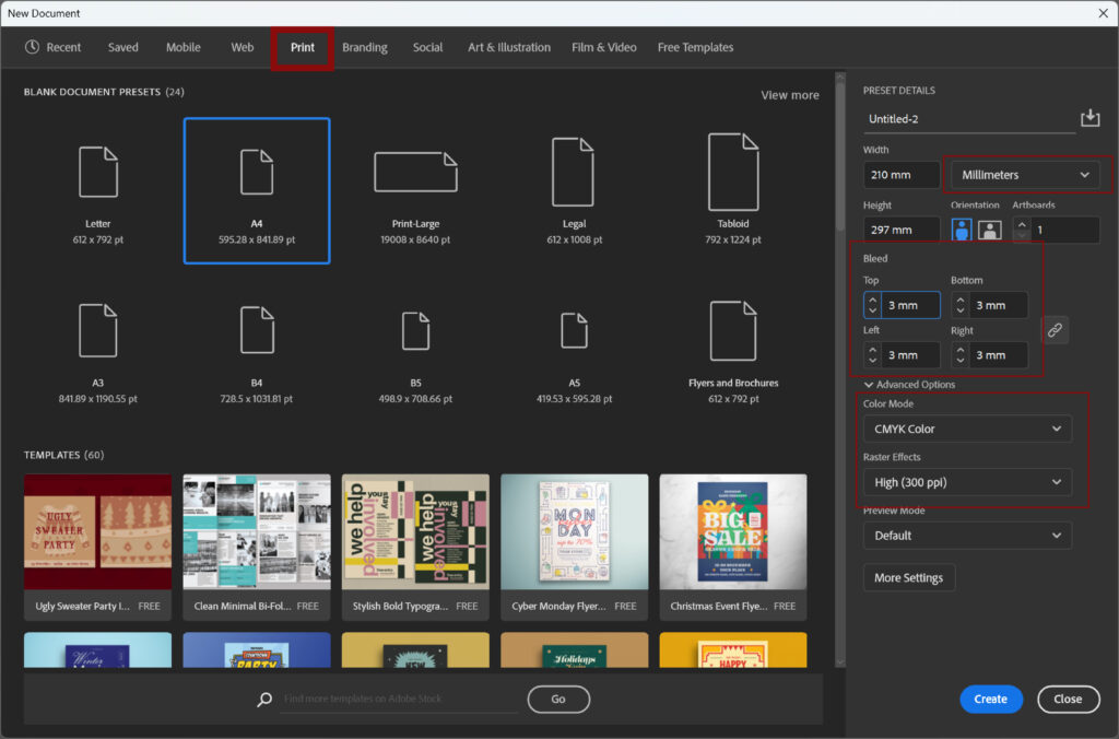 print design and printing