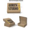 Self Locking Mailer Box Die line 200x150x60mm