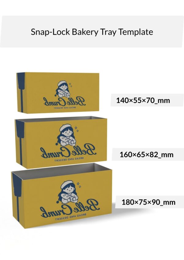 bakery tray box template