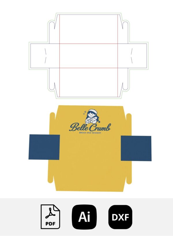 bakery tray box template