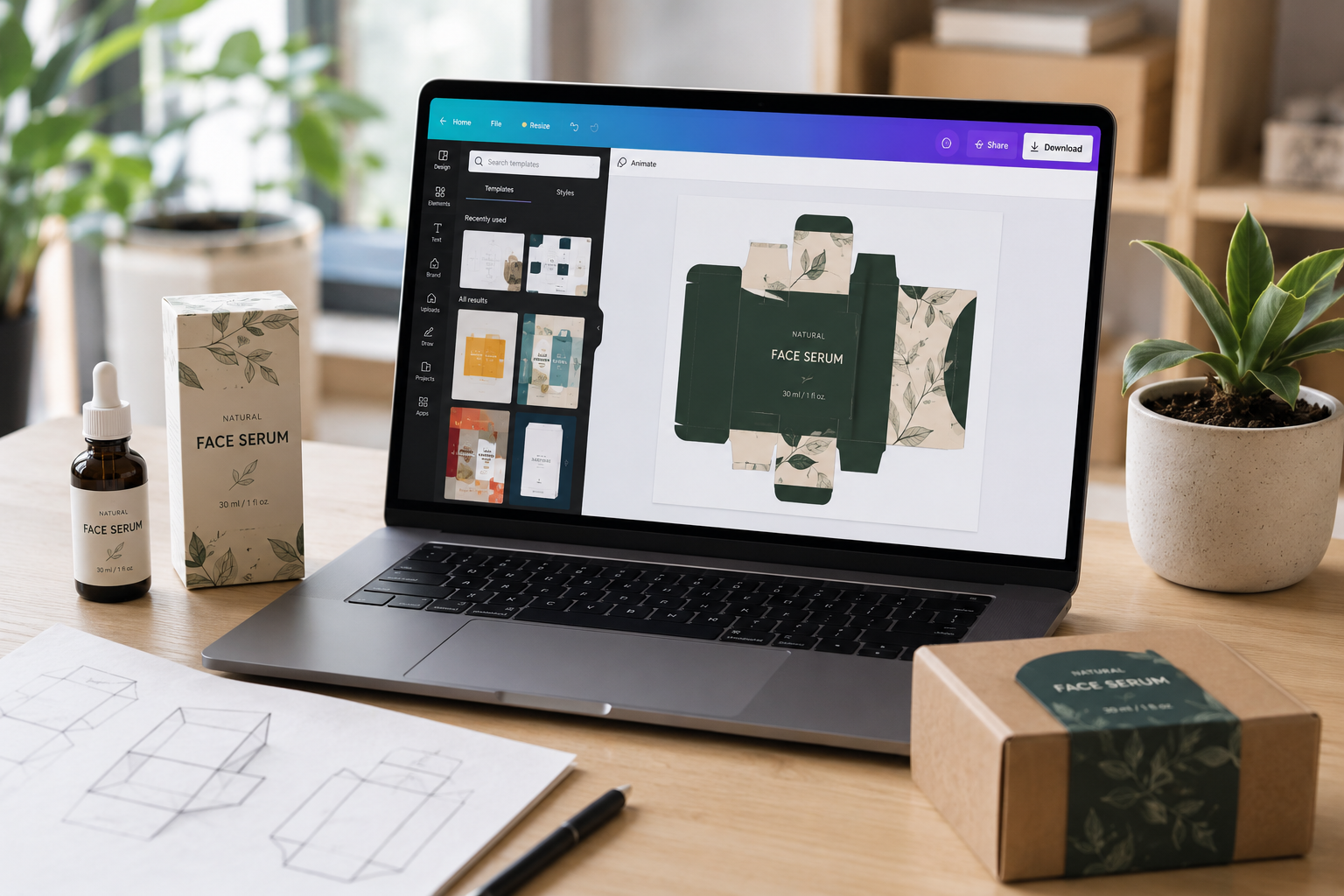 Canva for Packaging Design