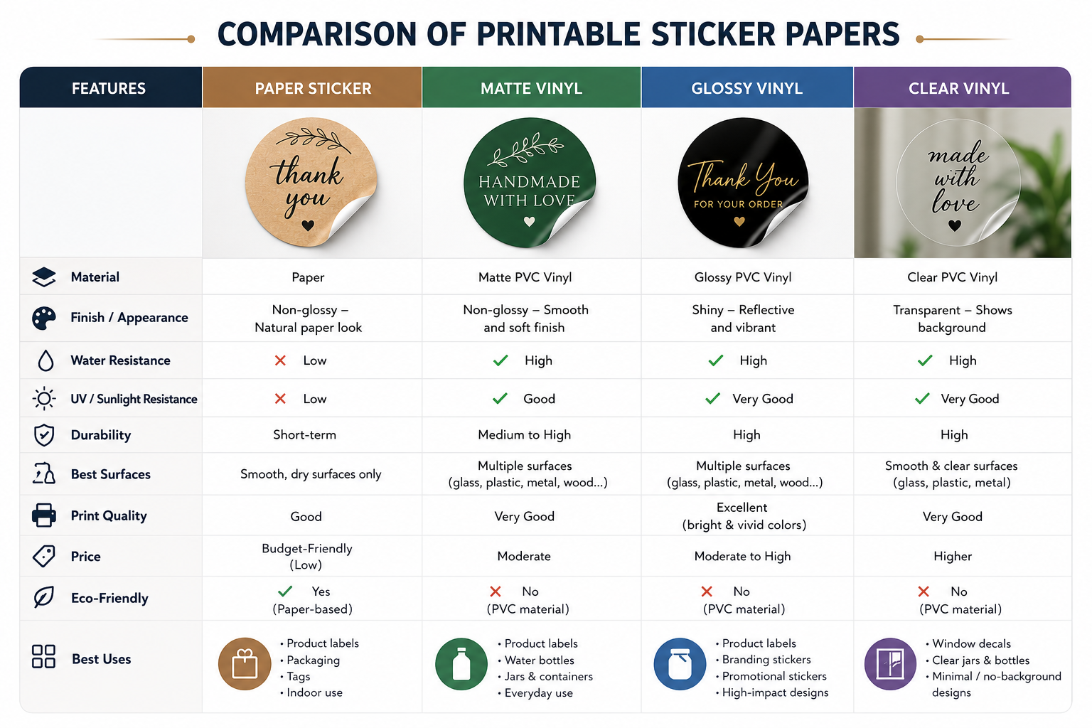 Printable Sticker Paper