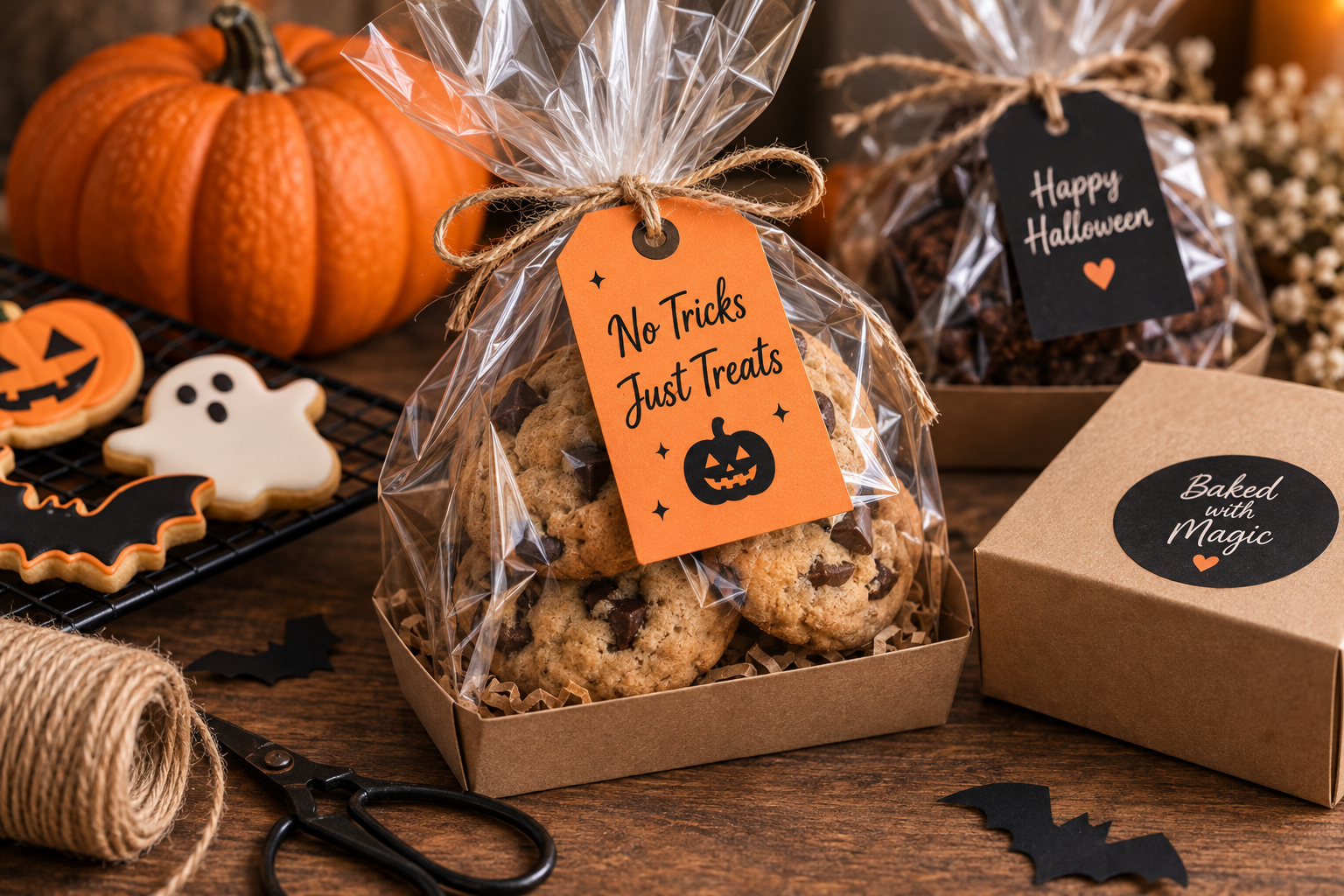 Halloween thank-you card for small business orders