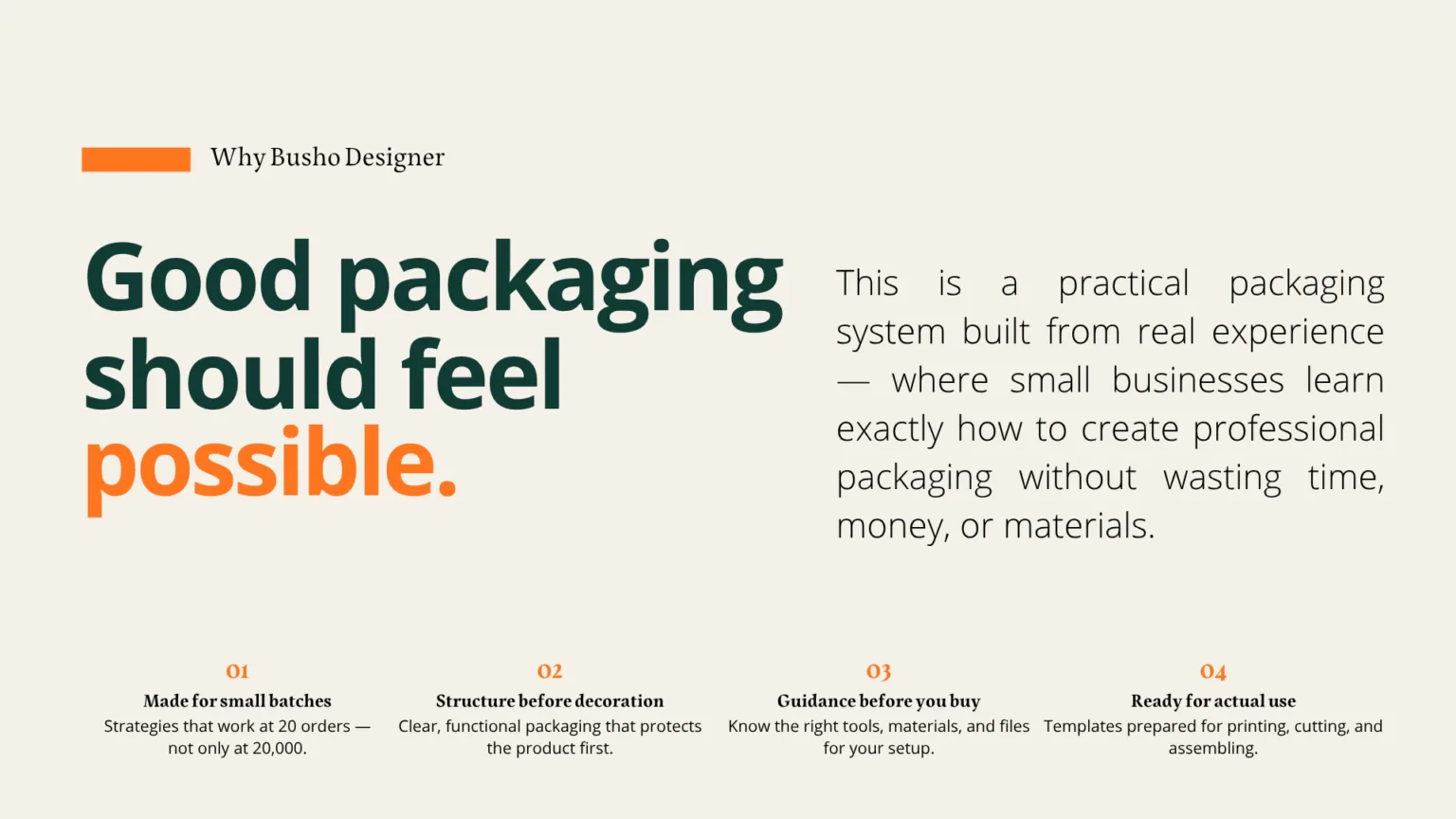 Small business packaging design examples