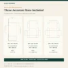 Self-Locking Mailer Box Template Bundle size guide showing original dielines and print dimensions